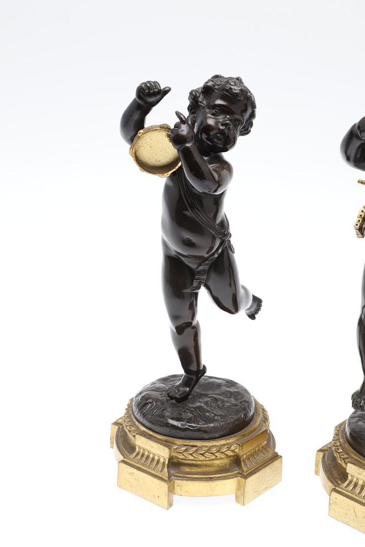 A PAIR OF FRENCH BRONZE PUTTI, IN THE MANNER OF CLAUDE 'CLODION' MICHEL. - Image 3 of 15