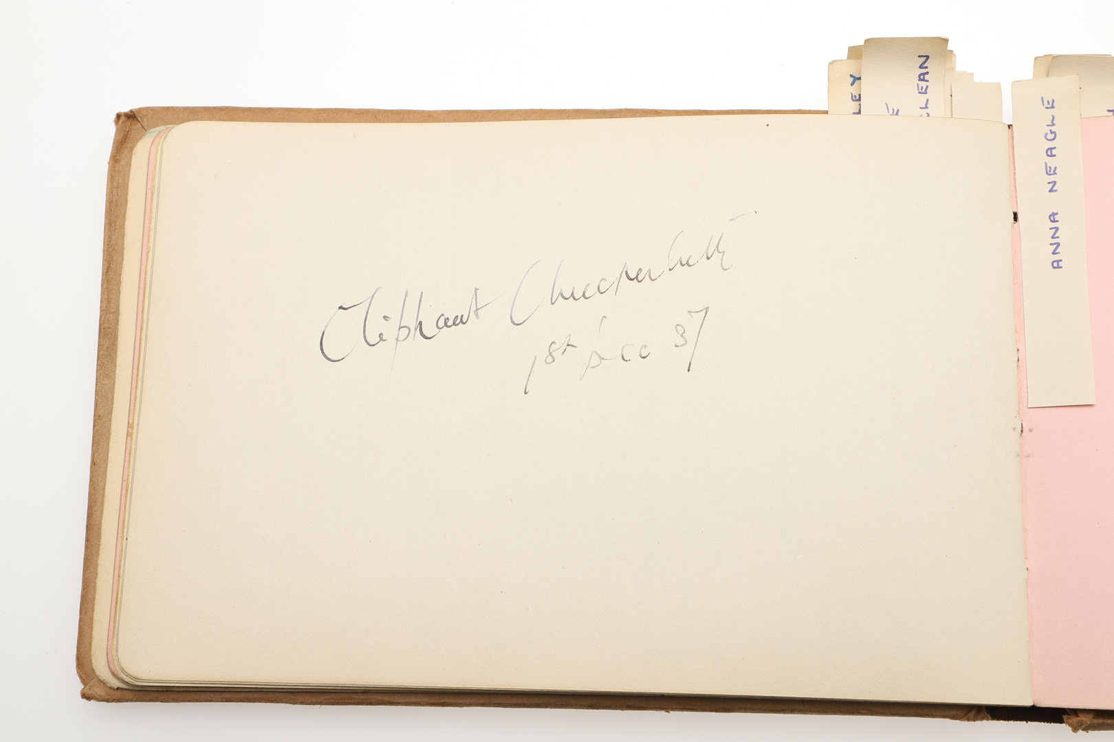 LARGE AUTOGRAPH COLLECTION - WINSTON CHURCHILL & OTHER AUTOGRAPHS. - Image 21 of 63