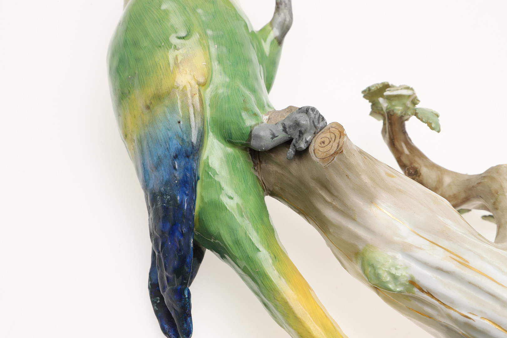 MEISSEN PORCELAIN PARROT & ANOTHER MODEL OF A PARROT. - Image 24 of 25