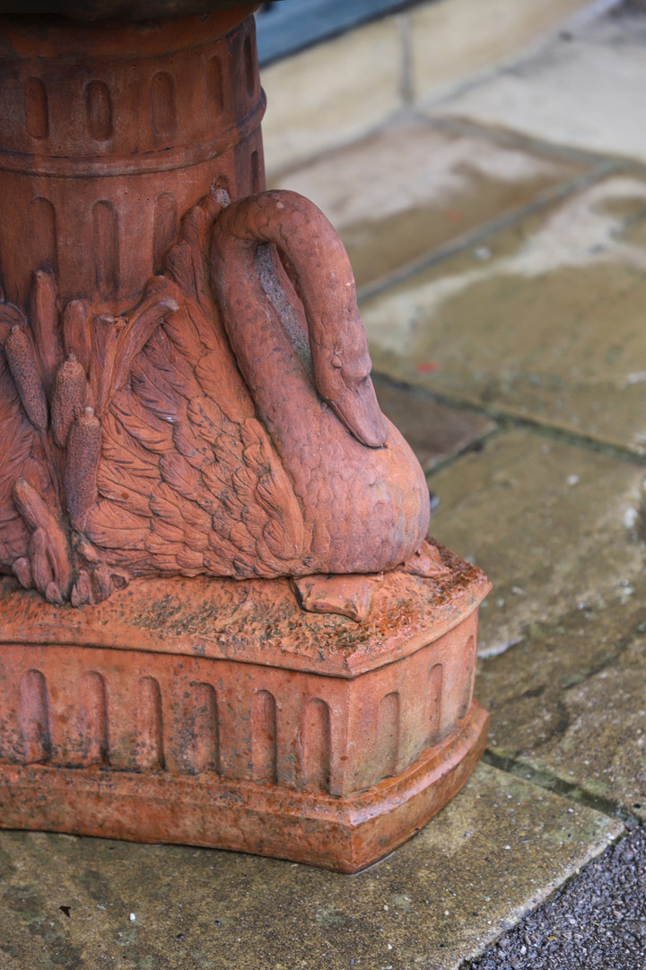 A VICTORIAN STYLE COMPOSITE STONE FOUNTAIN. - Image 8 of 10