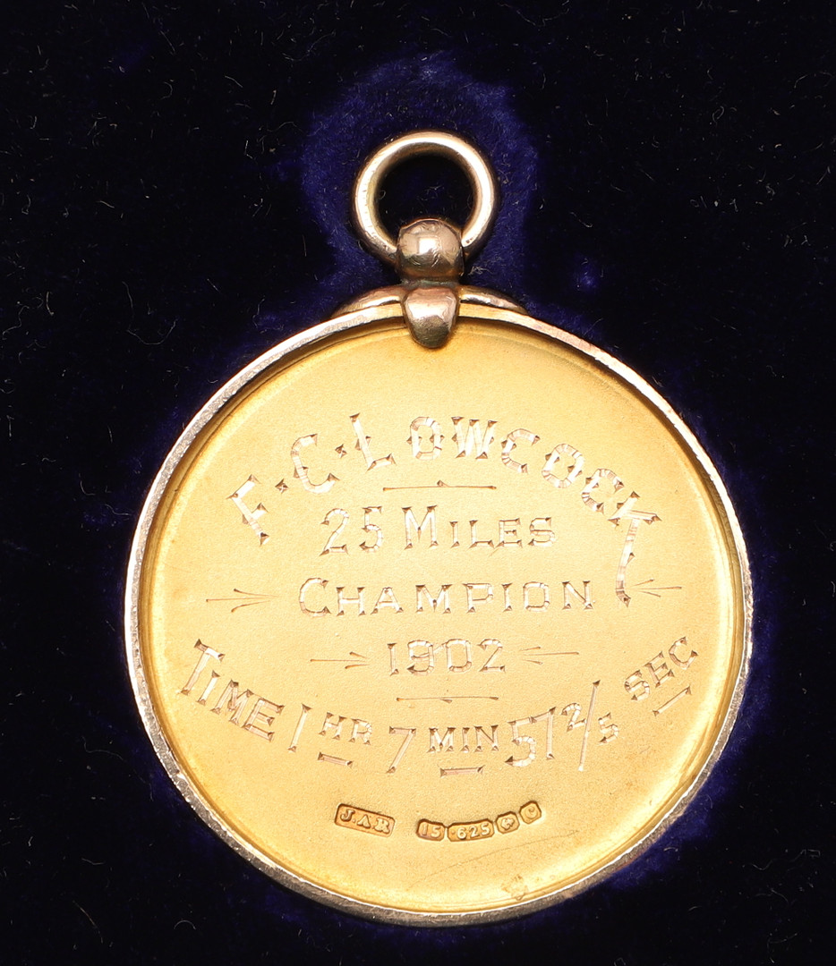 LARGE COLLECTION OF EARLY CYCLING GOLD & SILVER MEDALS, & EPHEMERA - FREDERICK LOWCOCK. - Image 20 of 155
