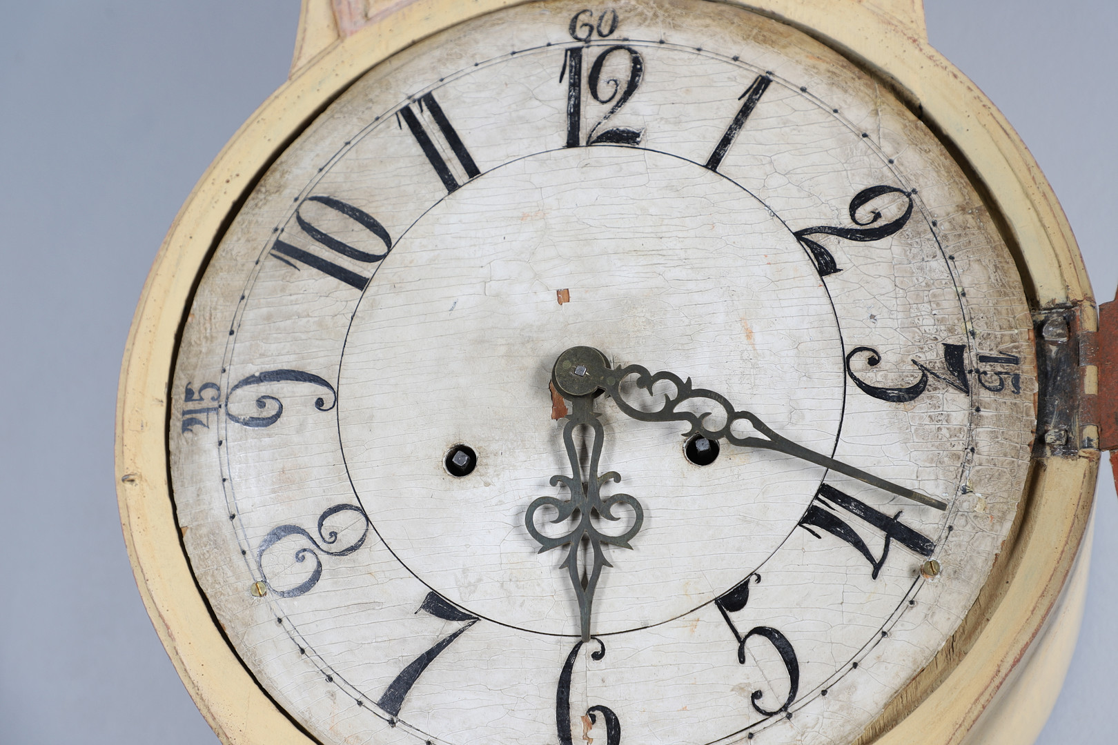 A 19TH CENTURY FINNISH 'COMTOISE' CLOCK, Ã–STROBOTHNIA REGION. - Image 6 of 26