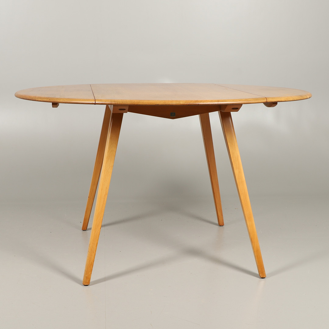 VINTAGE ERCOL DROP FLAP DINING TABLE. - Image 4 of 10