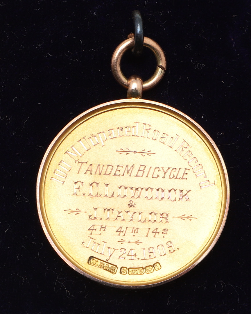 LARGE COLLECTION OF EARLY CYCLING GOLD & SILVER MEDALS, & EPHEMERA - FREDERICK LOWCOCK. - Image 12 of 155