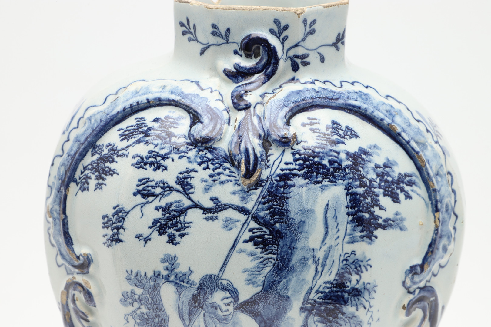 TWO PAIRS OF ANTIQUE DELFT VASES & ANOTHER VASE. - Image 25 of 60