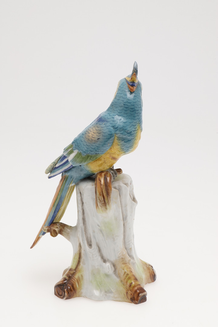 MEISSEN PORCELAIN PARROT & ANOTHER MODEL OF A PARROT. - Image 3 of 25