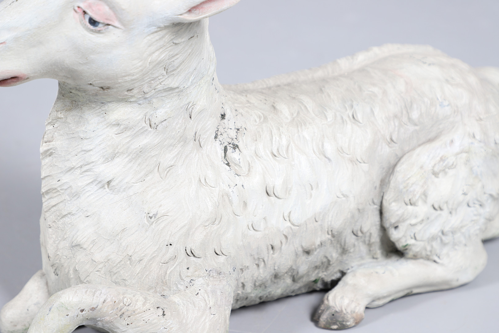 A CARVED GERMAN 'LAMM GOTTES' OR LAMB OF GOD. - Image 4 of 10