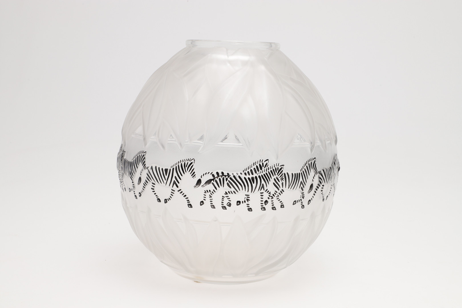 LALIQUE - PAIR OF 'TANZANIA' GLASS VASES. - Image 5 of 16