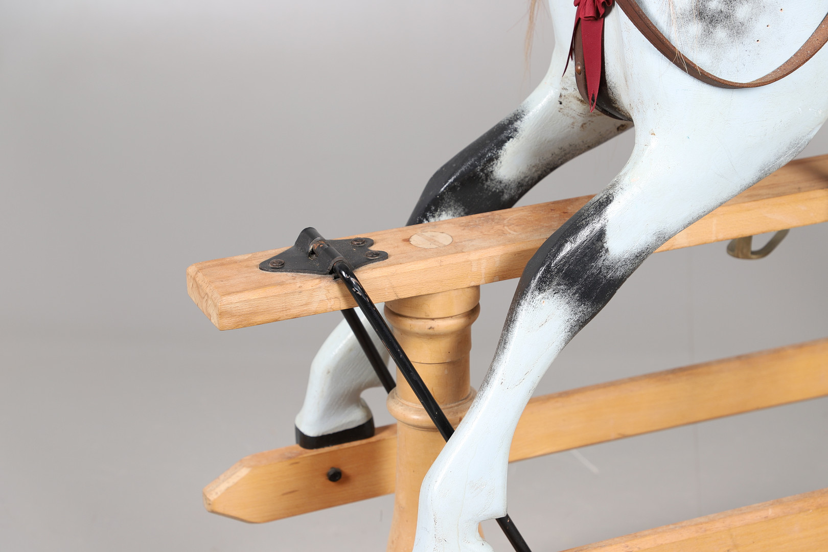 A STEVENSON BROTHERS DAPPLE GREY ROCKING HORSE. - Image 4 of 29