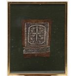 EARLY COPTIC TEXTILE - FOLIO FINE ART LABEL.