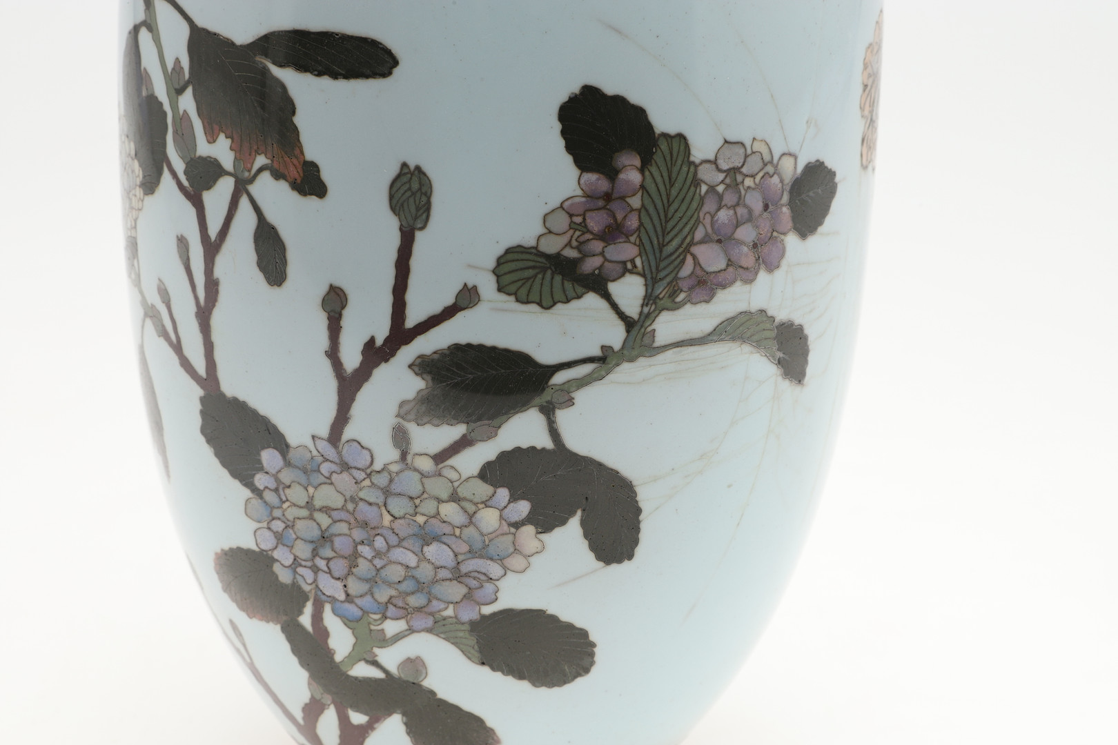 LARGE PAIR OF JAPANESE CLOISONNE VASES. - Image 2 of 3