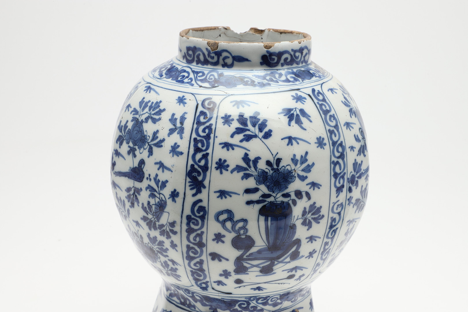 LARGE ANTIQUE BLUE & WHITE DELFT JAR. - Image 3 of 28