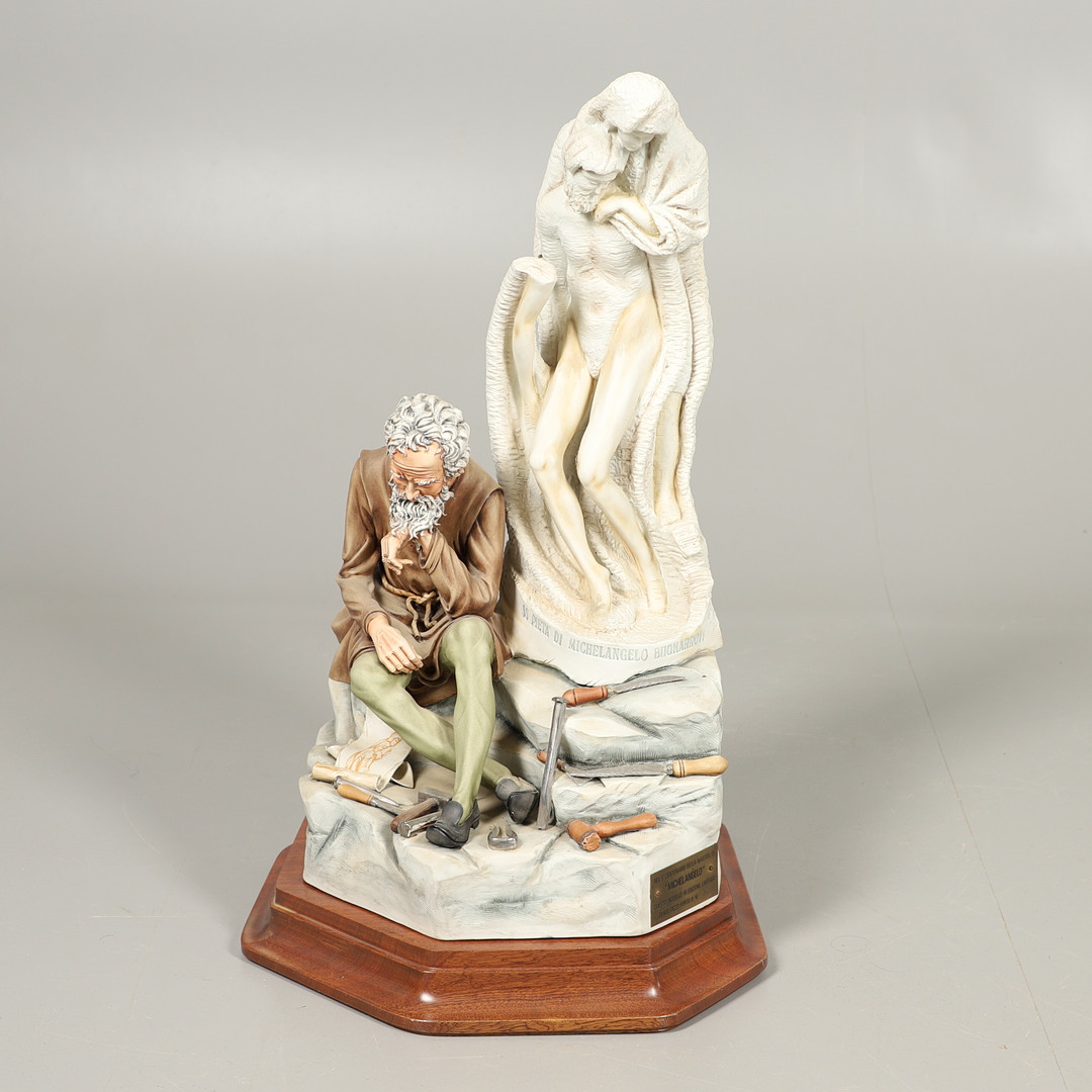 LARGE LIMITED EDITION CAPODIMONTE GROUP - MICHELANGELO.