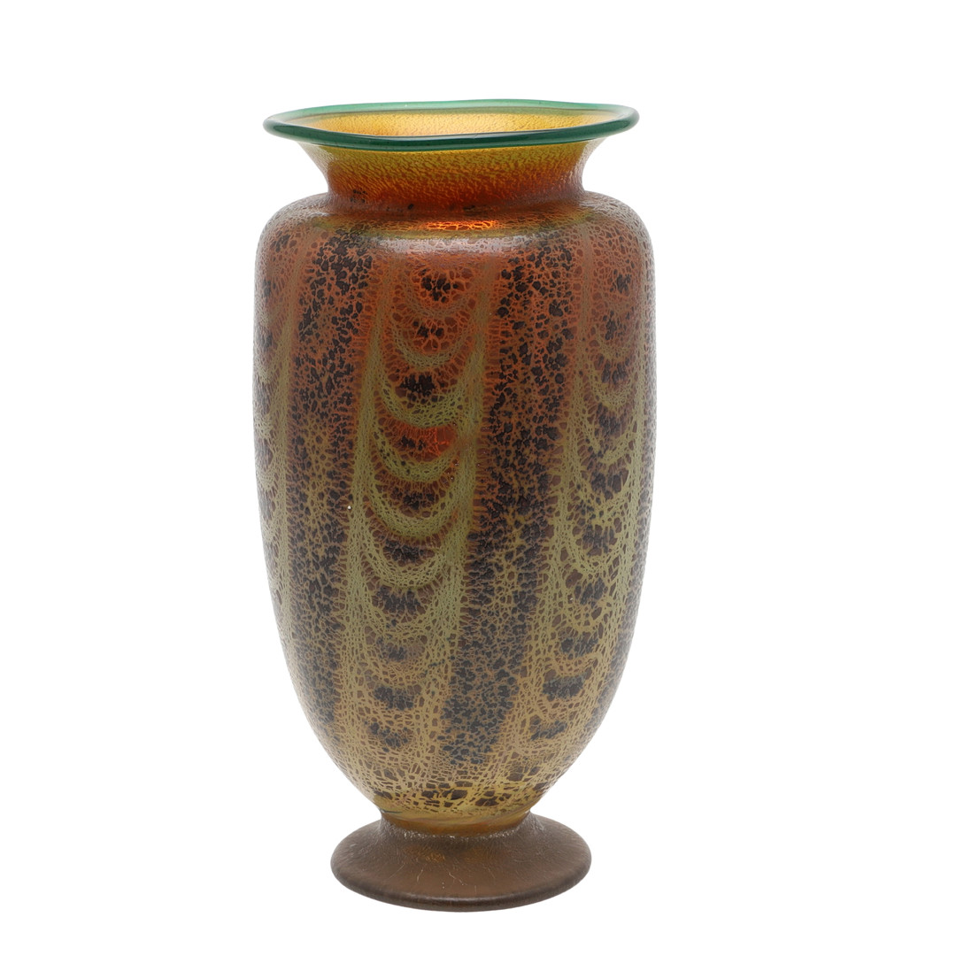 LOETZ STYLE GLASS VASE.