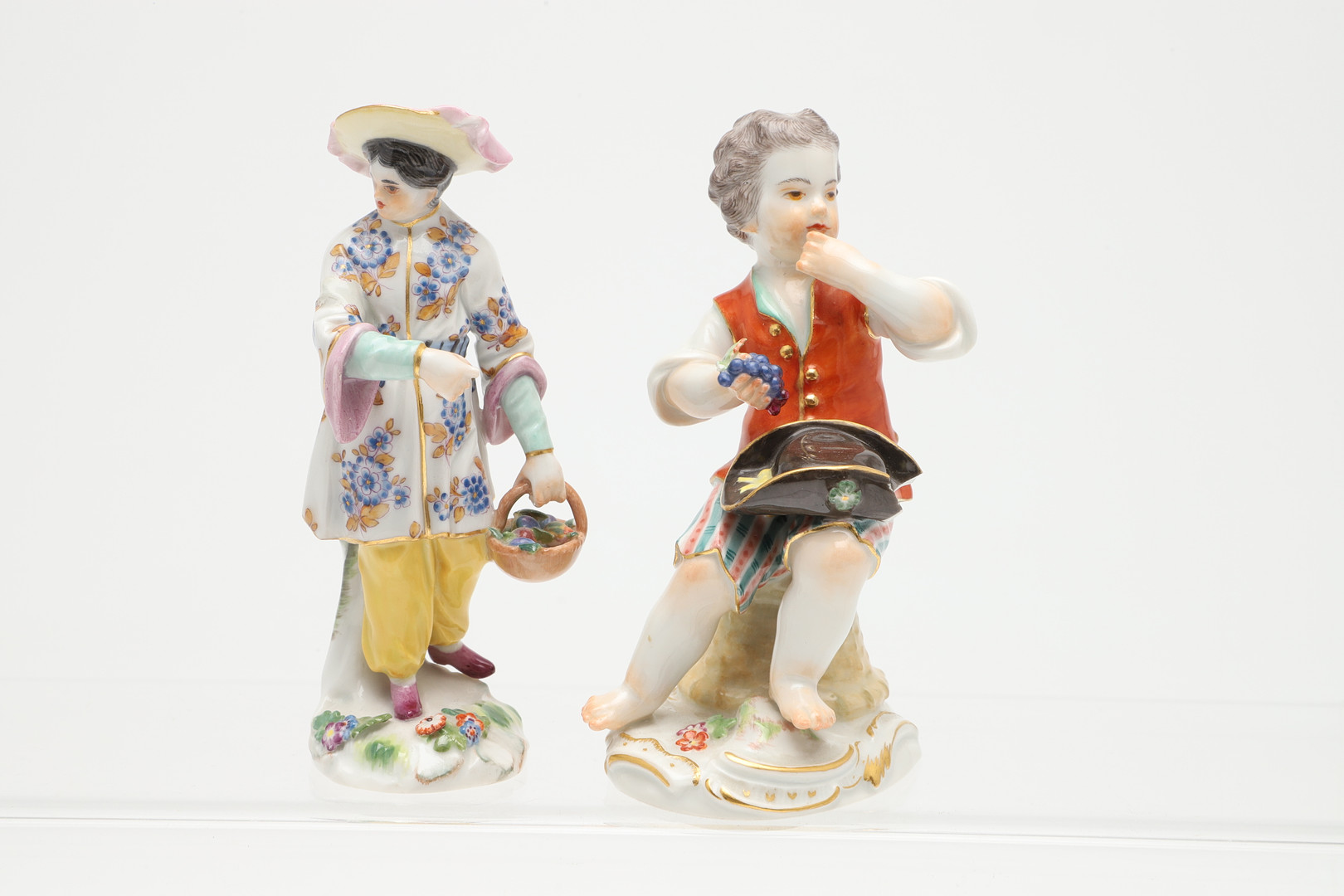 PAIR OF MEISSEN PORCELAIN FIGURES & OTHER FIGURES. - Image 18 of 23