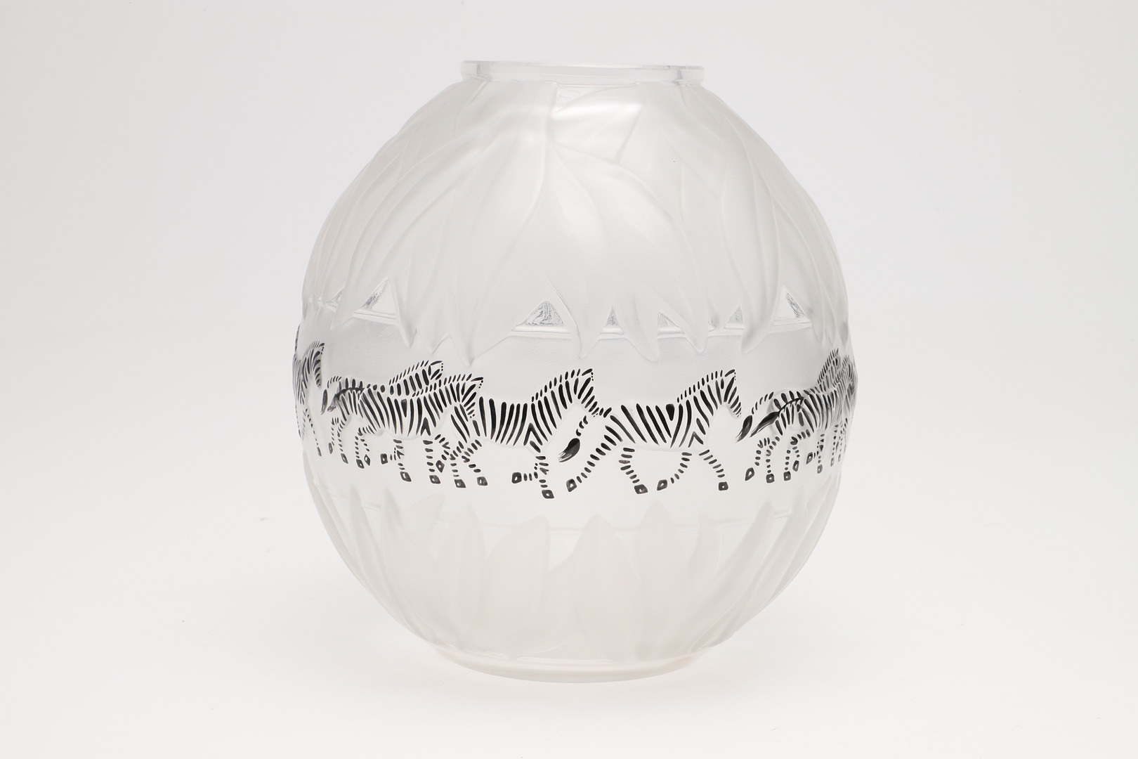 LALIQUE - PAIR OF 'TANZANIA' GLASS VASES. - Image 2 of 16