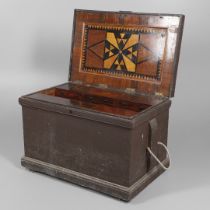 A 19TH CENTURY CABINET MAKER'S TOOL CHEST