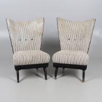 HOWARD KEITH 'ENCORE' MID CENTURY LOUNGE CHAIRS.