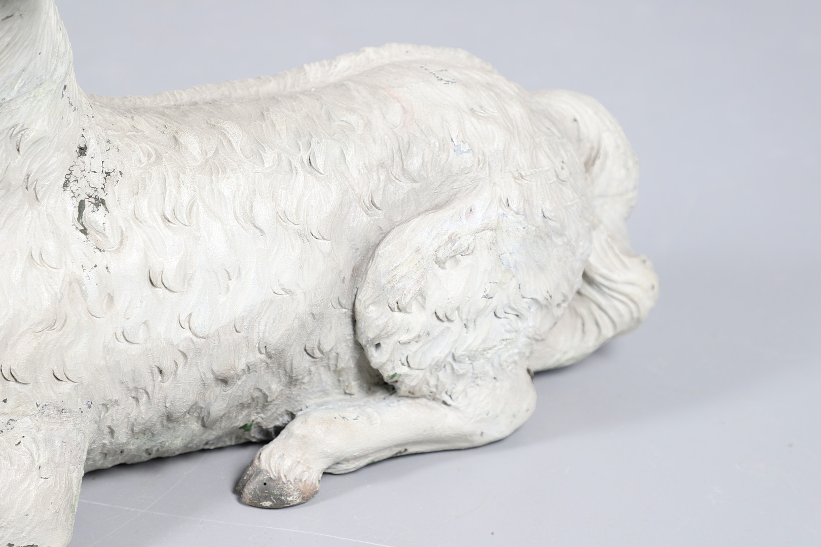 A CARVED GERMAN 'LAMM GOTTES' OR LAMB OF GOD. - Image 5 of 10