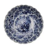 CHINESE BLUE & WHITE DISH - KANGXI.