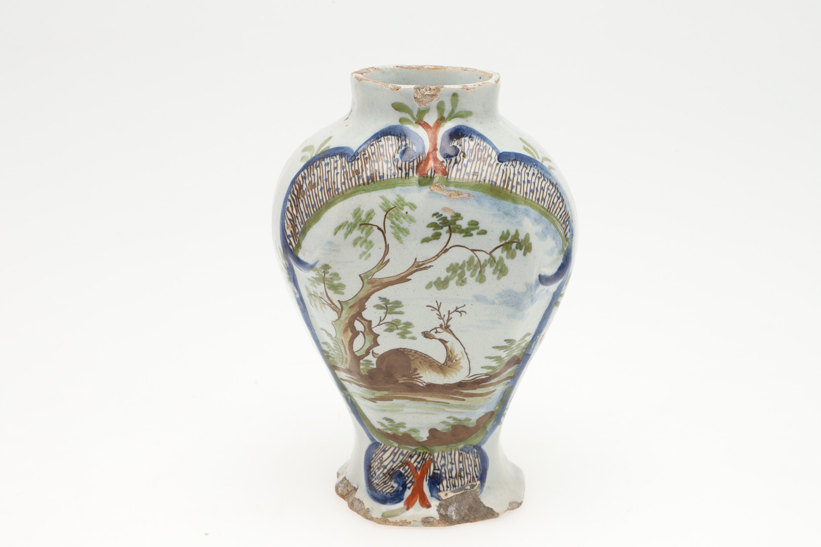 TWO PAIRS OF ANTIQUE DELFT VASES & ANOTHER VASE. - Image 54 of 60