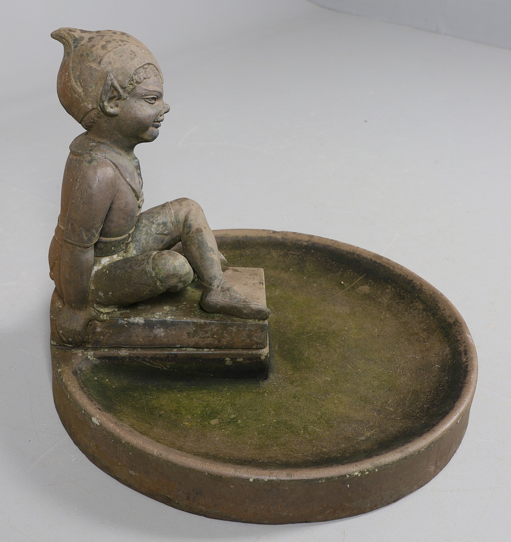 RARE DOULTON TERRACOTTA BIRDBATH - 'PUCK'. - Image 16 of 24