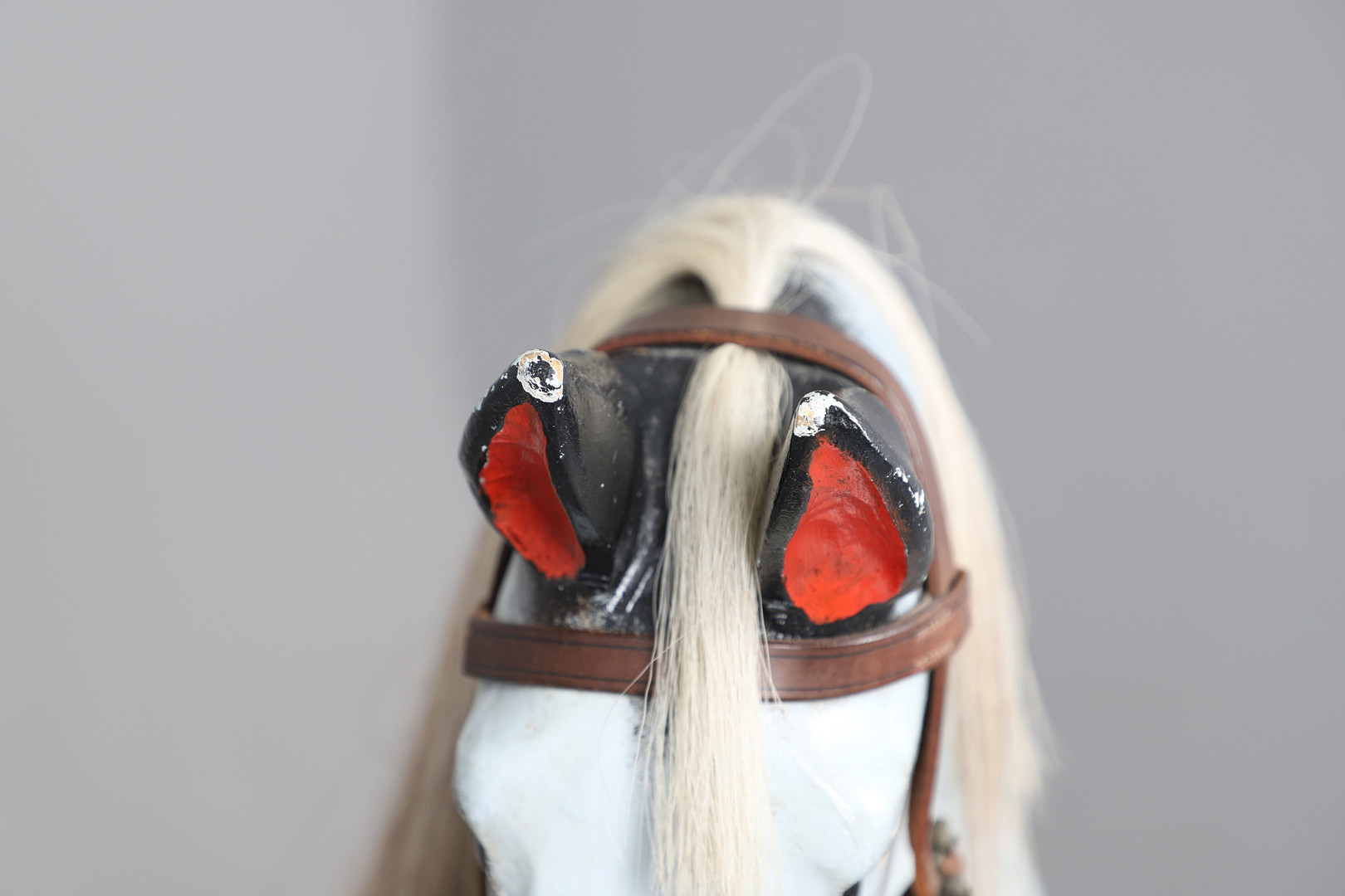 A STEVENSON BROTHERS DAPPLE GREY ROCKING HORSE. - Image 13 of 29