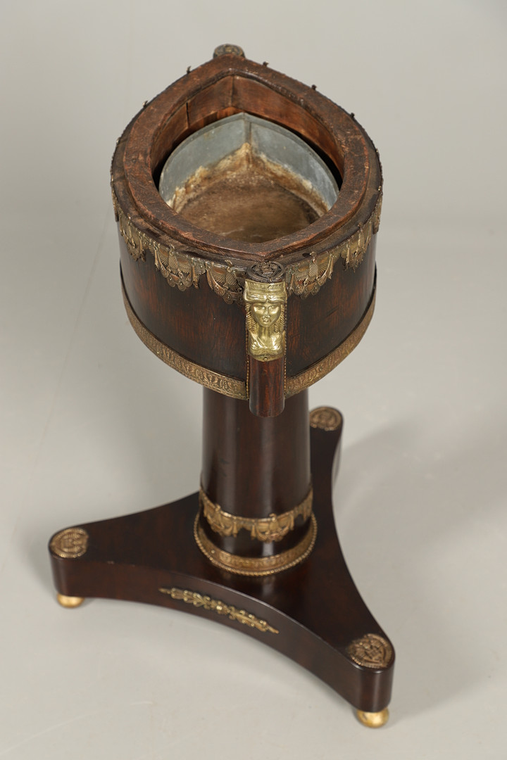 AN EMPIRE STYLE ROSEWOOD JARDINIERE STAND. - Image 8 of 12