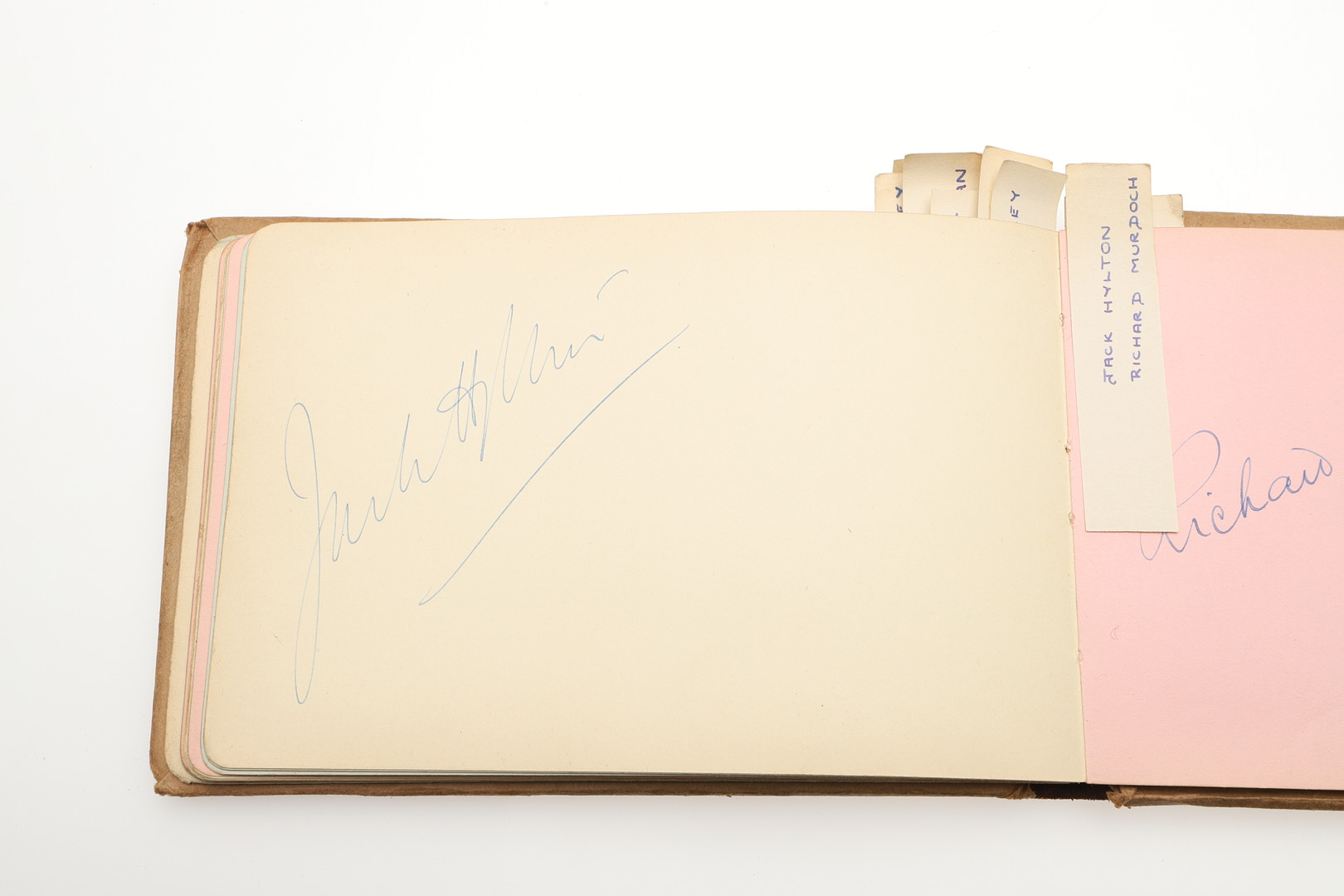 LARGE AUTOGRAPH COLLECTION - WINSTON CHURCHILL & OTHER AUTOGRAPHS. - Image 29 of 63