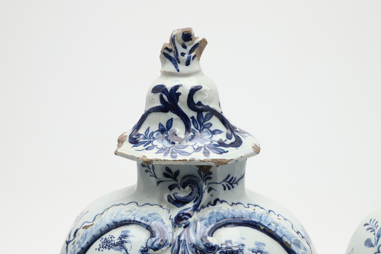 TWO PAIRS OF ANTIQUE DELFT VASES & ANOTHER VASE. - Image 3 of 60