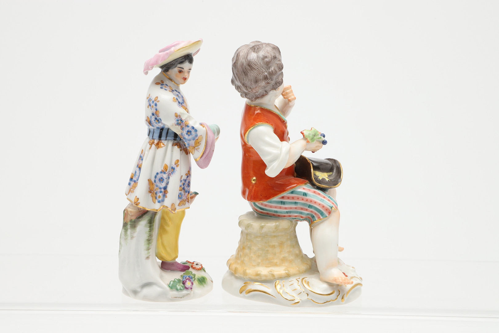 PAIR OF MEISSEN PORCELAIN FIGURES & OTHER FIGURES. - Image 19 of 23