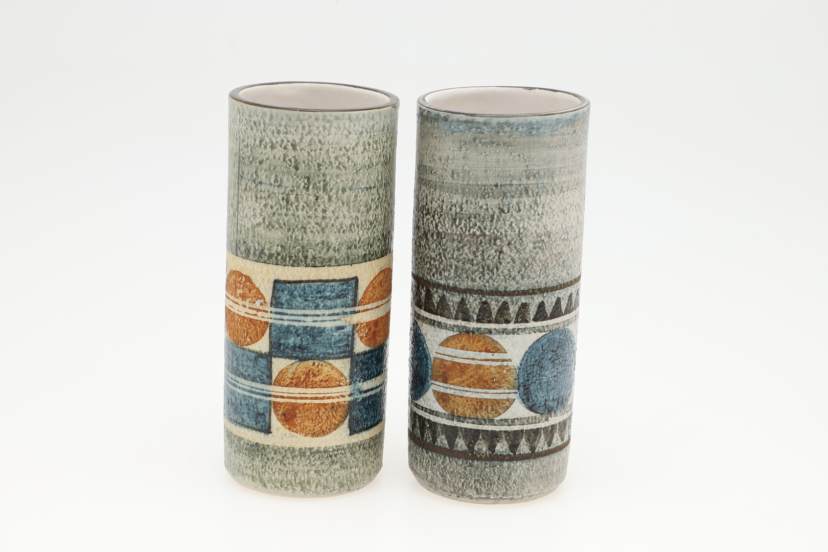 TWO TROIKA POTTERY VASES. - Image 2 of 6