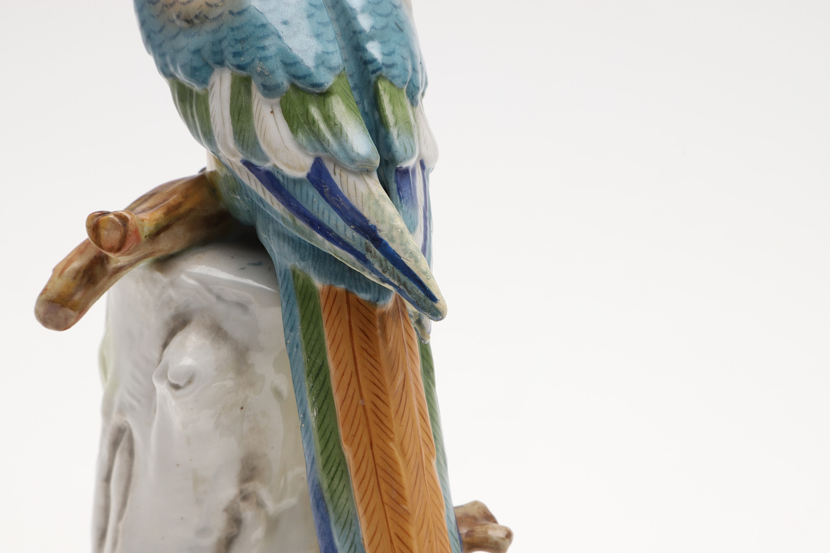 MEISSEN PORCELAIN PARROT & ANOTHER MODEL OF A PARROT. - Image 8 of 25