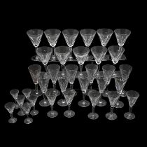 A GROUP OF WATERFORD SHEILA PATTERN GLASSES.