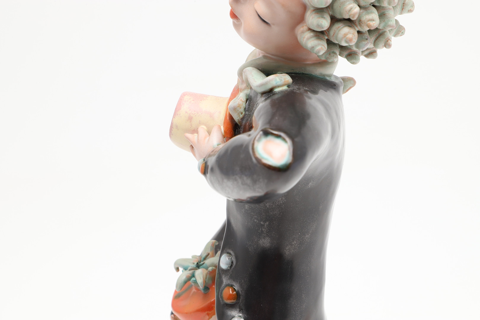 RARE GOLDSCHEIDER FIGURE OF A BOY -SIGNED GOEBEL. - Image 8 of 10