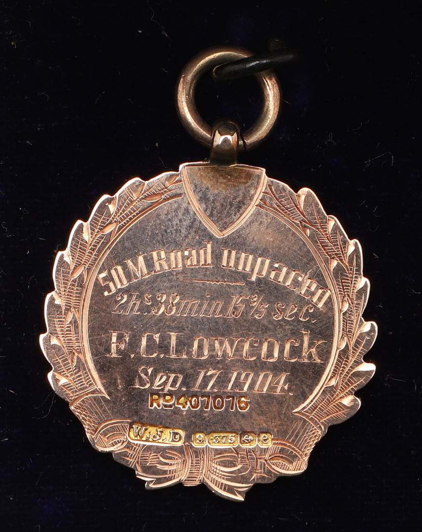 LARGE COLLECTION OF EARLY CYCLING GOLD & SILVER MEDALS, & EPHEMERA - FREDERICK LOWCOCK. - Image 40 of 155
