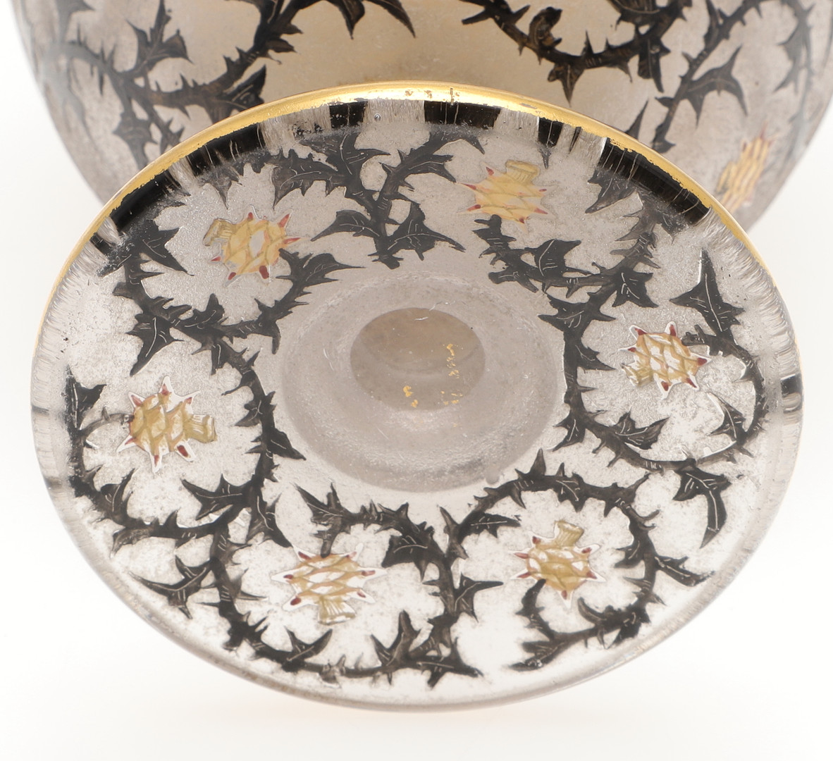 DAUM NANCY - 'THISTLE' CAMEO GLASS VASE. - Image 10 of 17