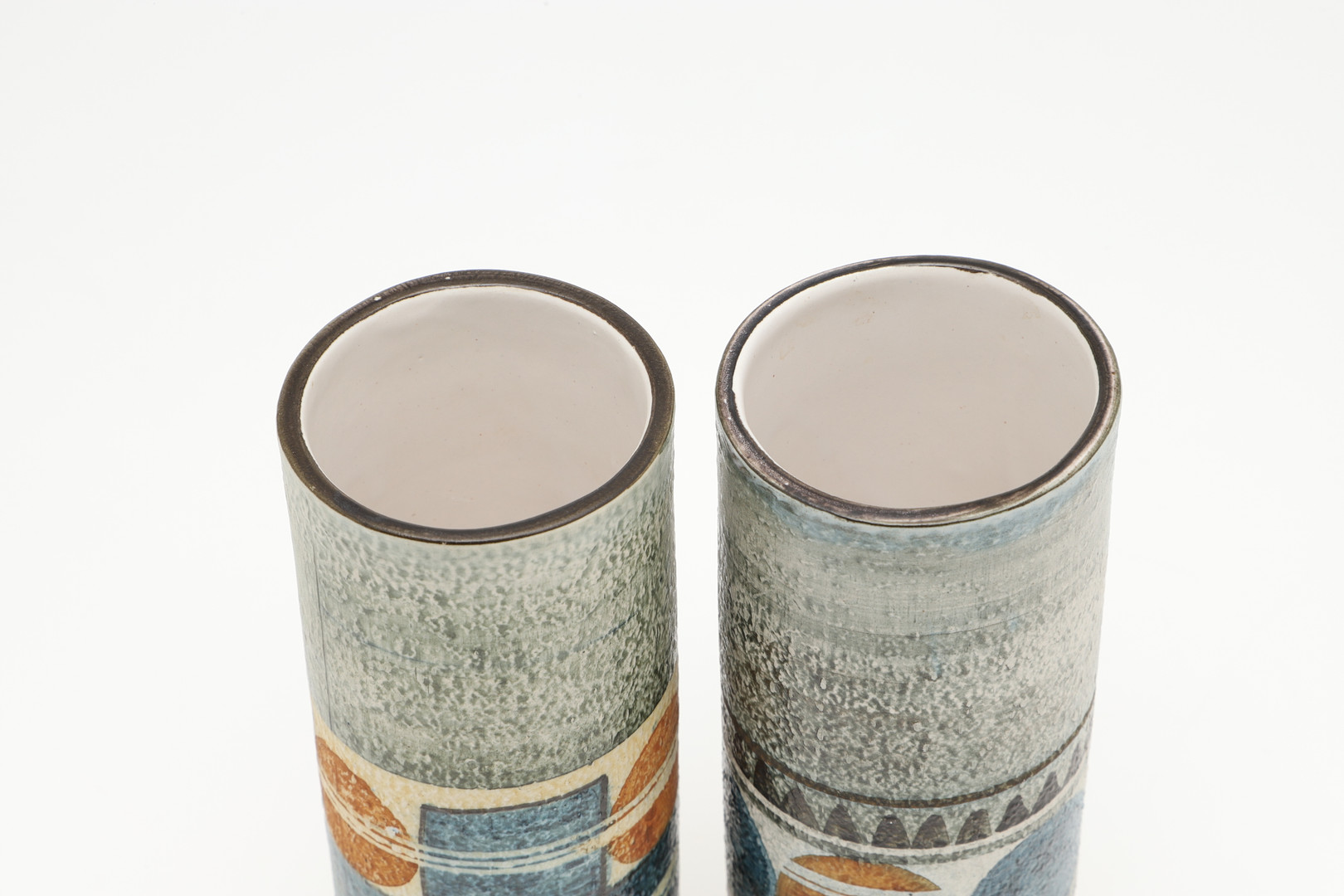 TWO TROIKA POTTERY VASES. - Image 4 of 6