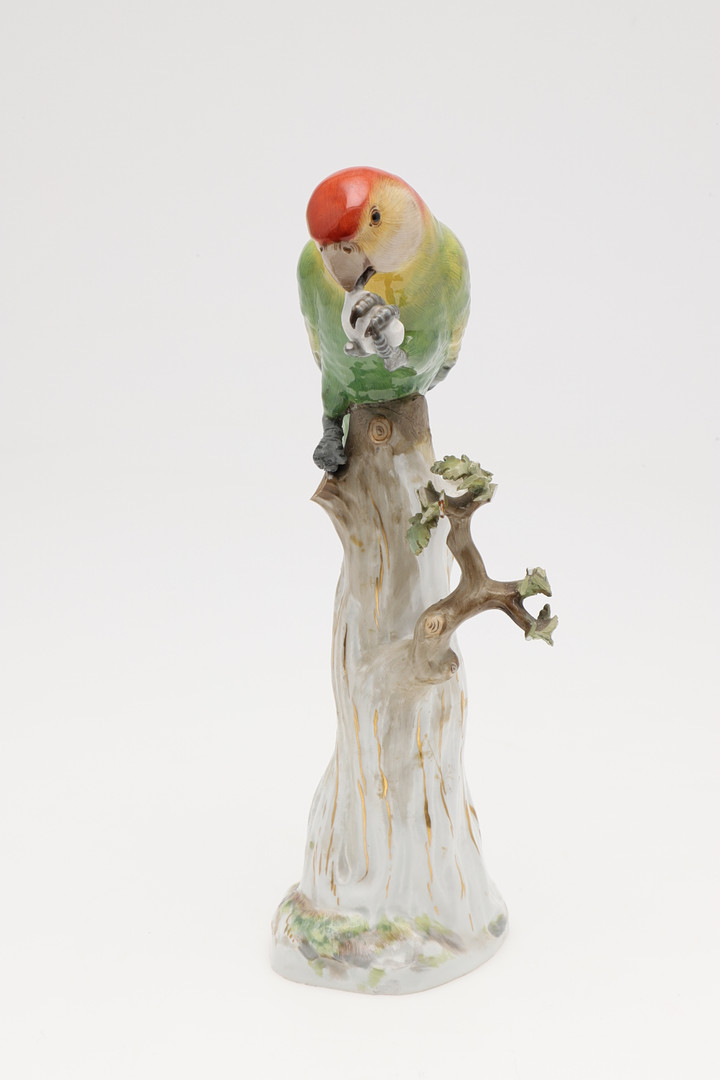 MEISSEN PORCELAIN PARROT & ANOTHER MODEL OF A PARROT. - Image 14 of 25