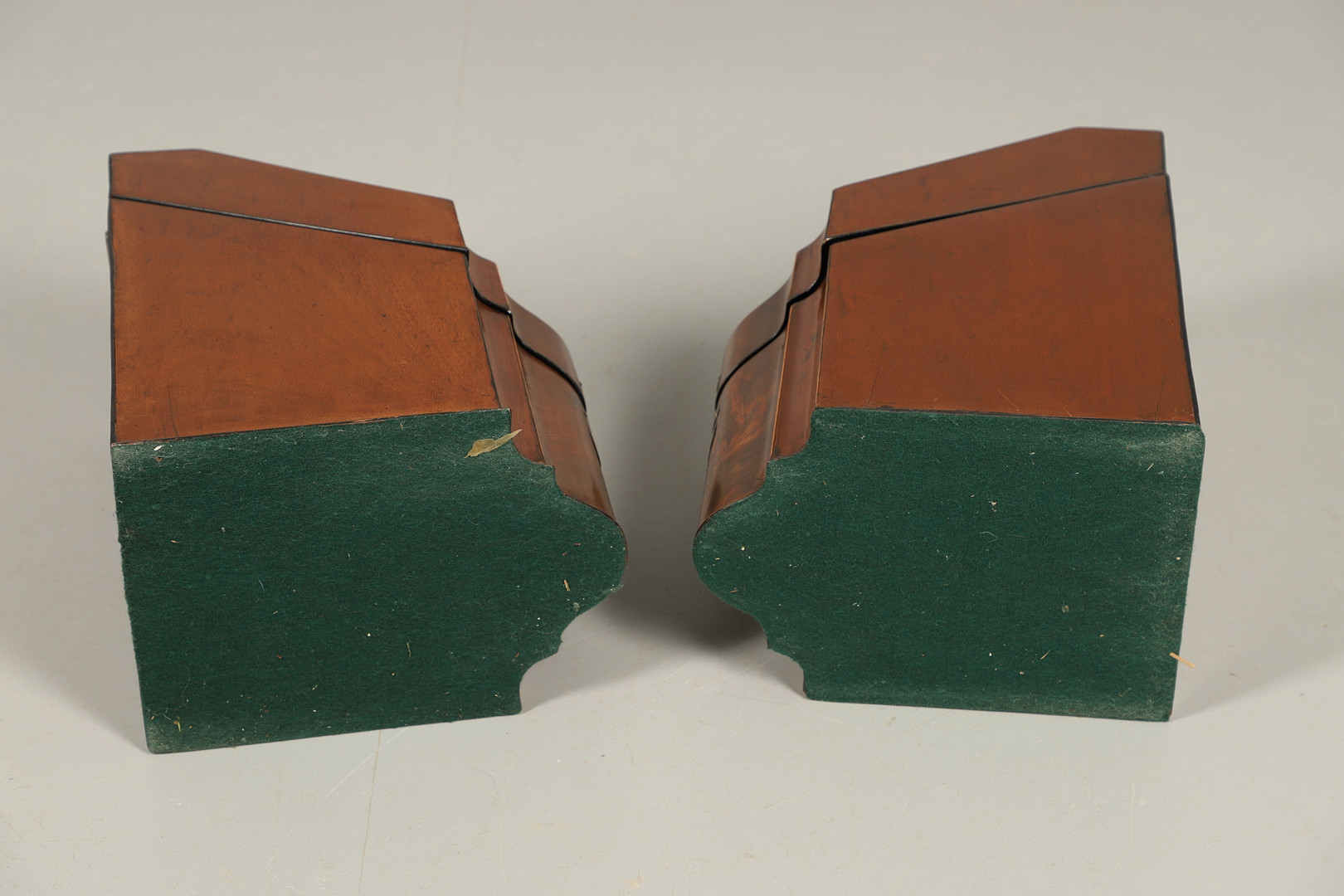 A PAIR OF GEORGE III MAHOGANY KNIFE BOXES. - Image 15 of 15