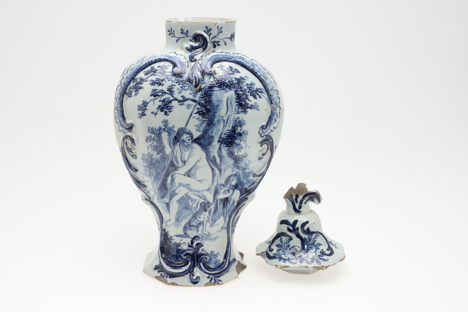 TWO PAIRS OF ANTIQUE DELFT VASES & ANOTHER VASE. - Image 23 of 60