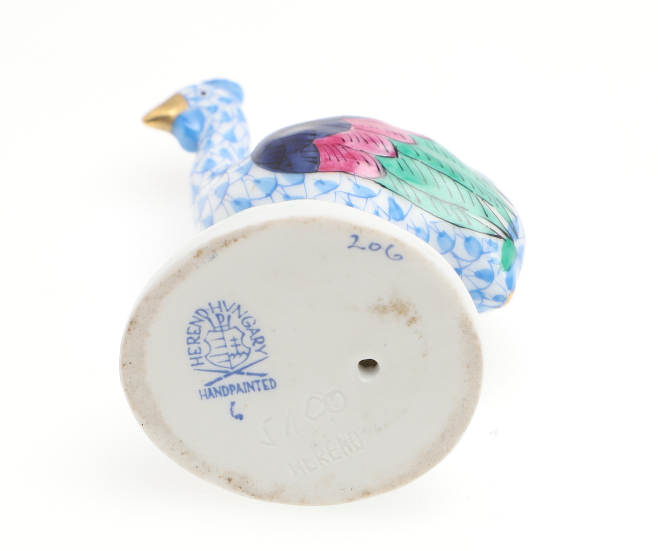 ROYAL WORCESTER NETSUKE, HEREND ANIMALS & FAIENCE PARROT. - Image 7 of 15