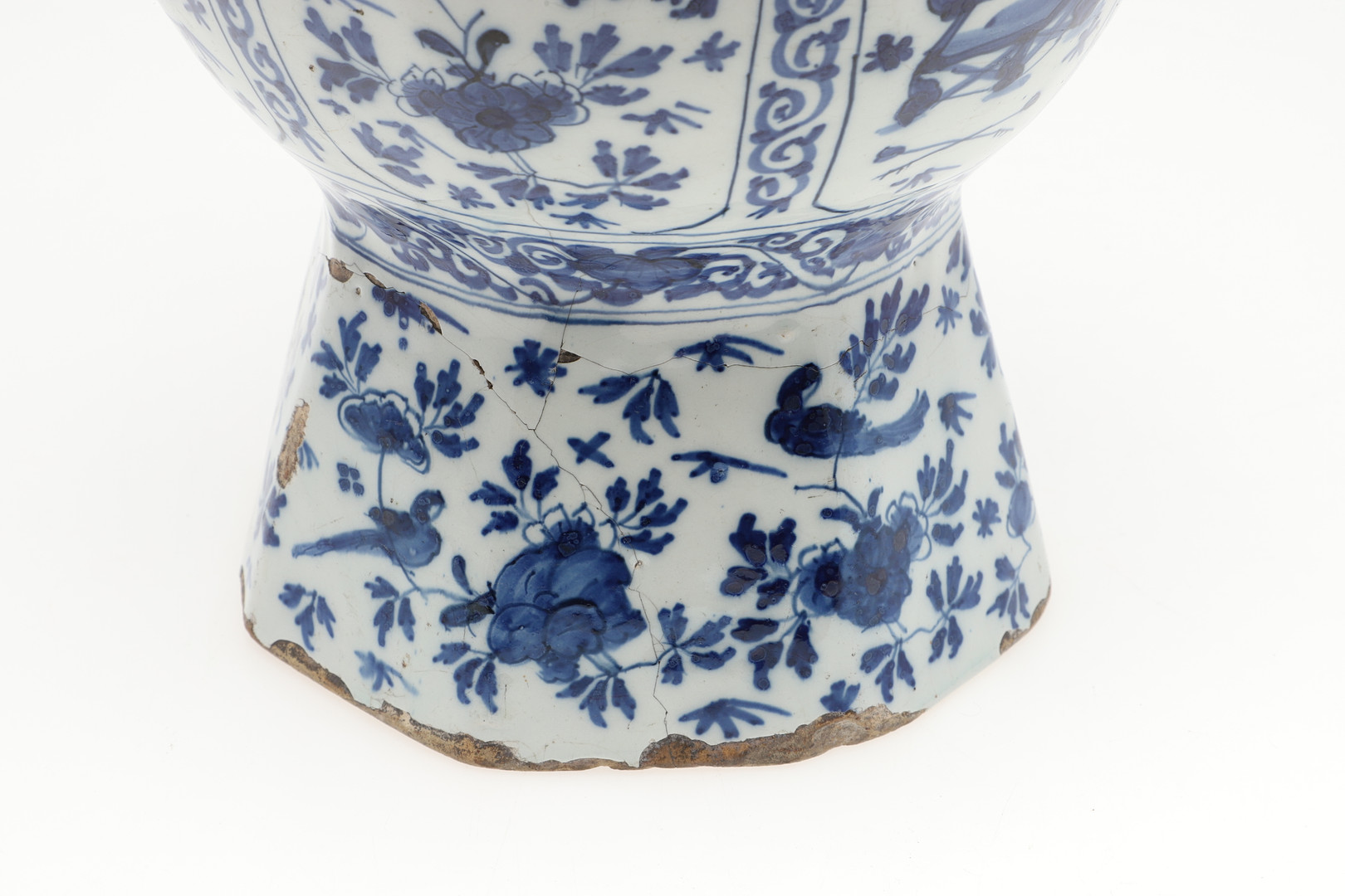 LARGE ANTIQUE BLUE & WHITE DELFT JAR. - Image 9 of 28