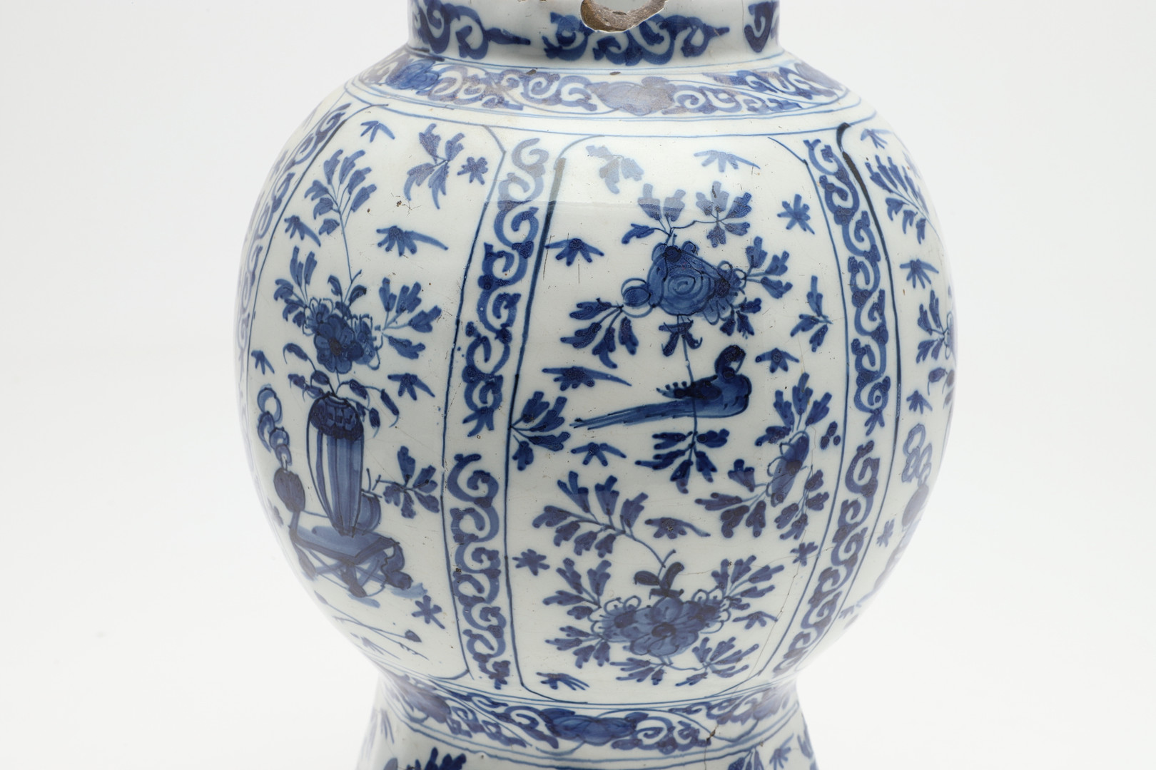 LARGE ANTIQUE BLUE & WHITE DELFT JAR. - Image 12 of 28