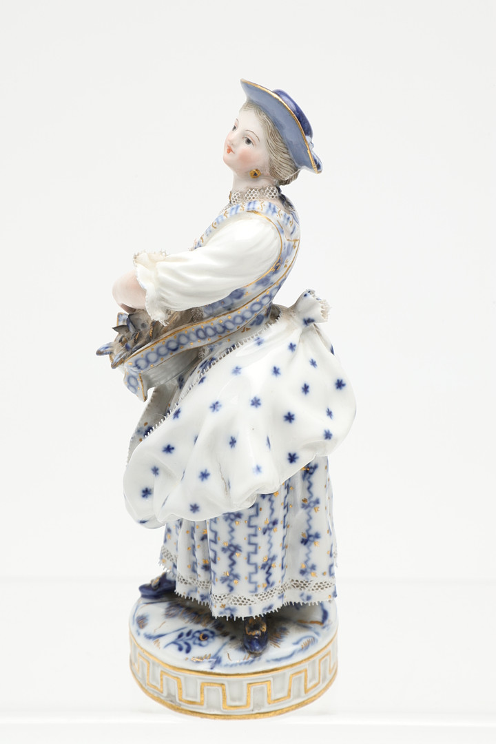 PAIR OF MEISSEN PORCELAIN FIGURES & OTHER FIGURES. - Image 3 of 23