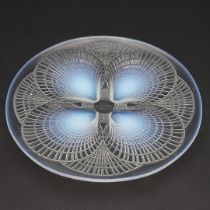 RENE LALIQUE - COQUILLES GLASS PLATE.