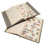 TWO LARGE STAMP ALBUMS - 19THC & 20THC INCLUDING GREAT BRITAIN.