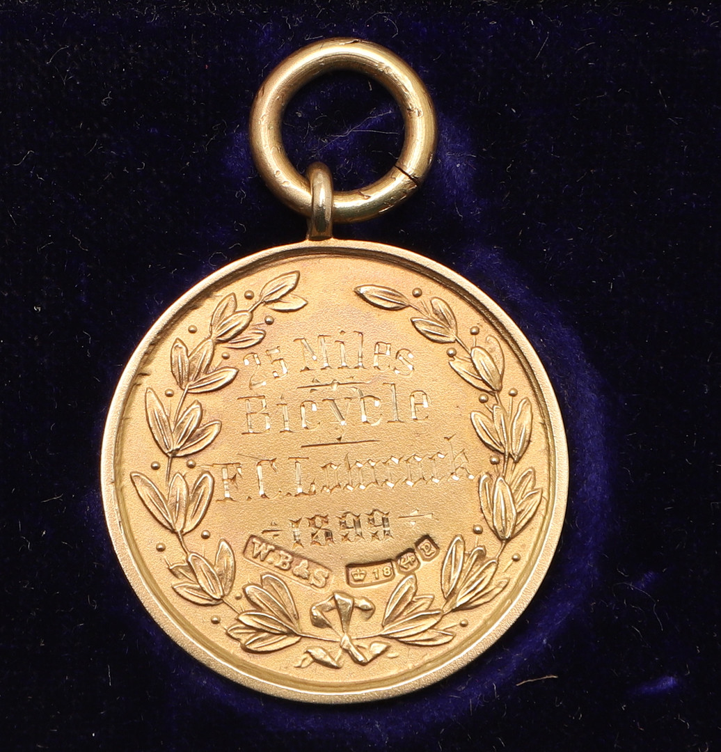 LARGE COLLECTION OF EARLY CYCLING GOLD & SILVER MEDALS, & EPHEMERA - FREDERICK LOWCOCK. - Image 32 of 155