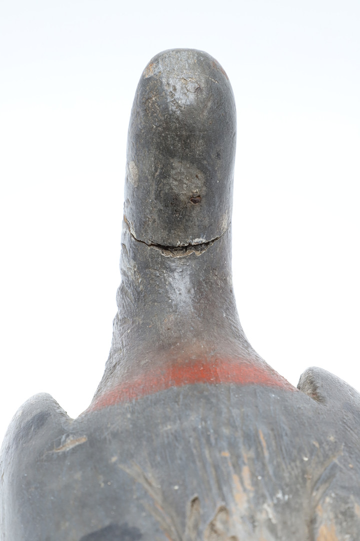 A 19TH CENTURY WOODEN PIGEON DECOY. - Image 5 of 13