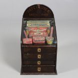 ADVERTISING - RARE PATCHQUICK SPECIALITIES SHOP CABINET & CONTENTS.